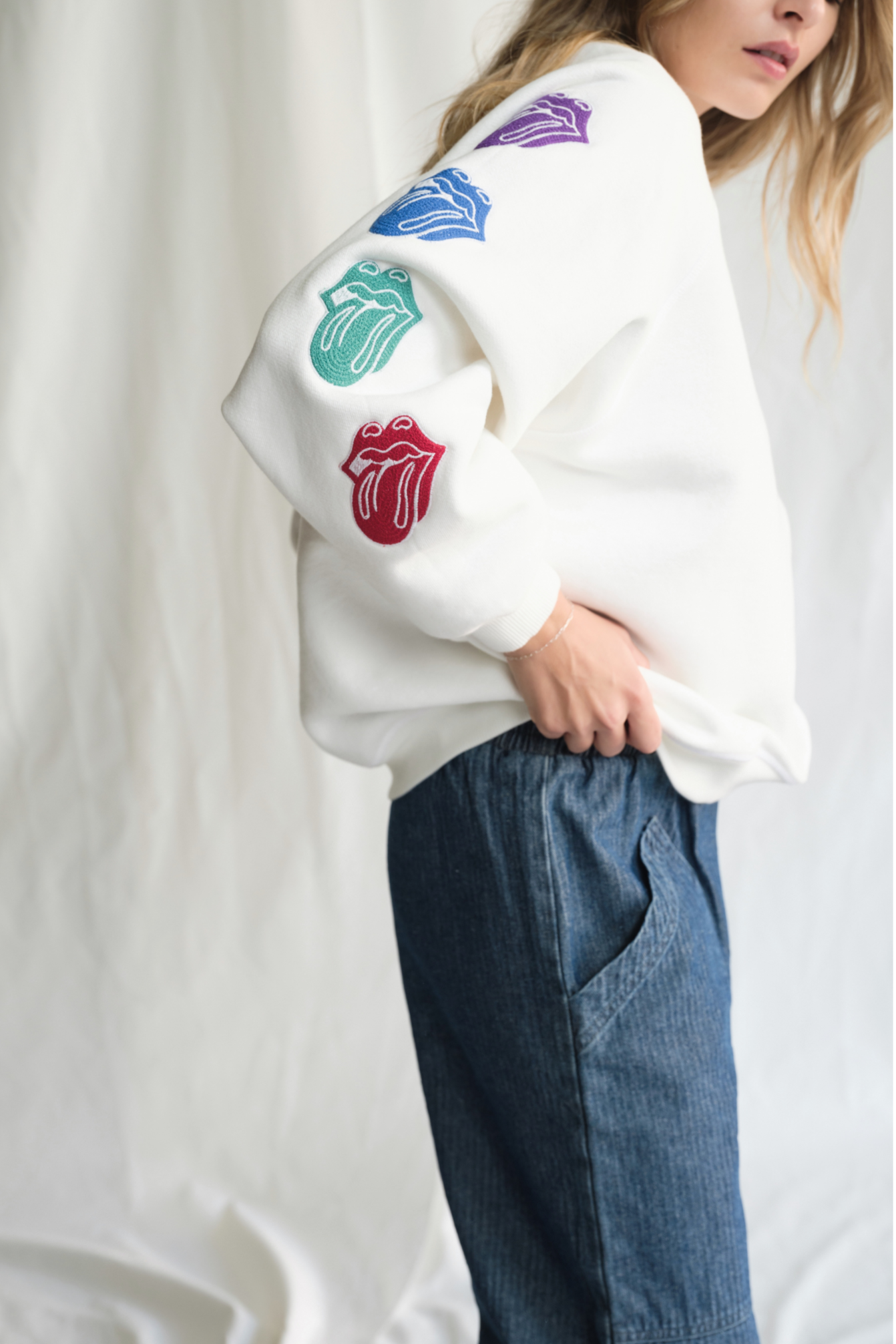 The Rolling Stones She's a Rainbow Crewneck