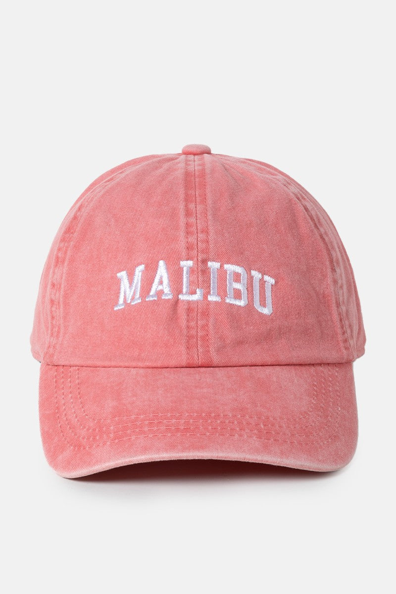 Malibu Embroidery Baseball Cap