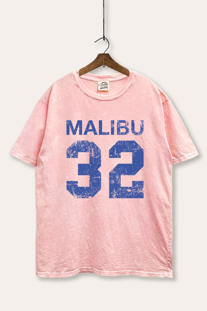 Malibu 32 Graphic Mineral Wash Boxy Tee