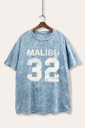 Malibu 32 Graphic Mineral Wash Boxy Tee