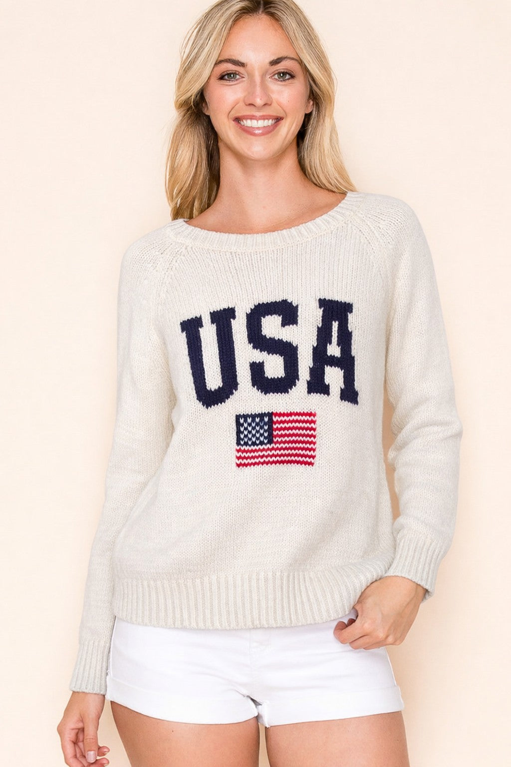 Fourth Of July Independence Usa Flag Sweater Top