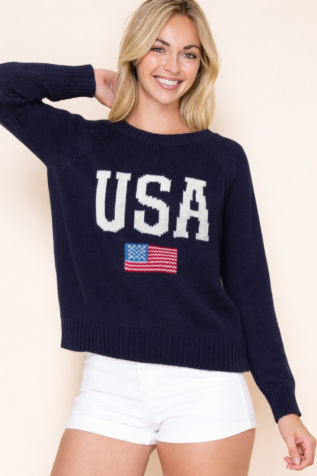 Fourth Of July Independence Usa Flag Sweater Top