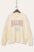 MALIBU BEACH MINERAL WASH GRAPHIC SWEATSHIRT