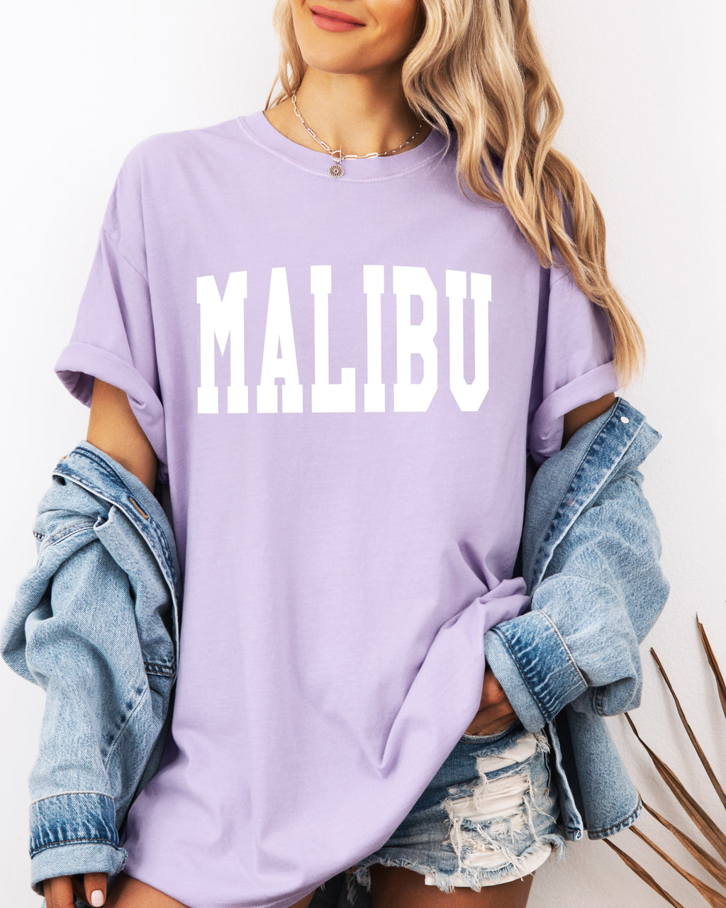 Malibu California State City Comfort Colors T Shirt (Condensed Font)