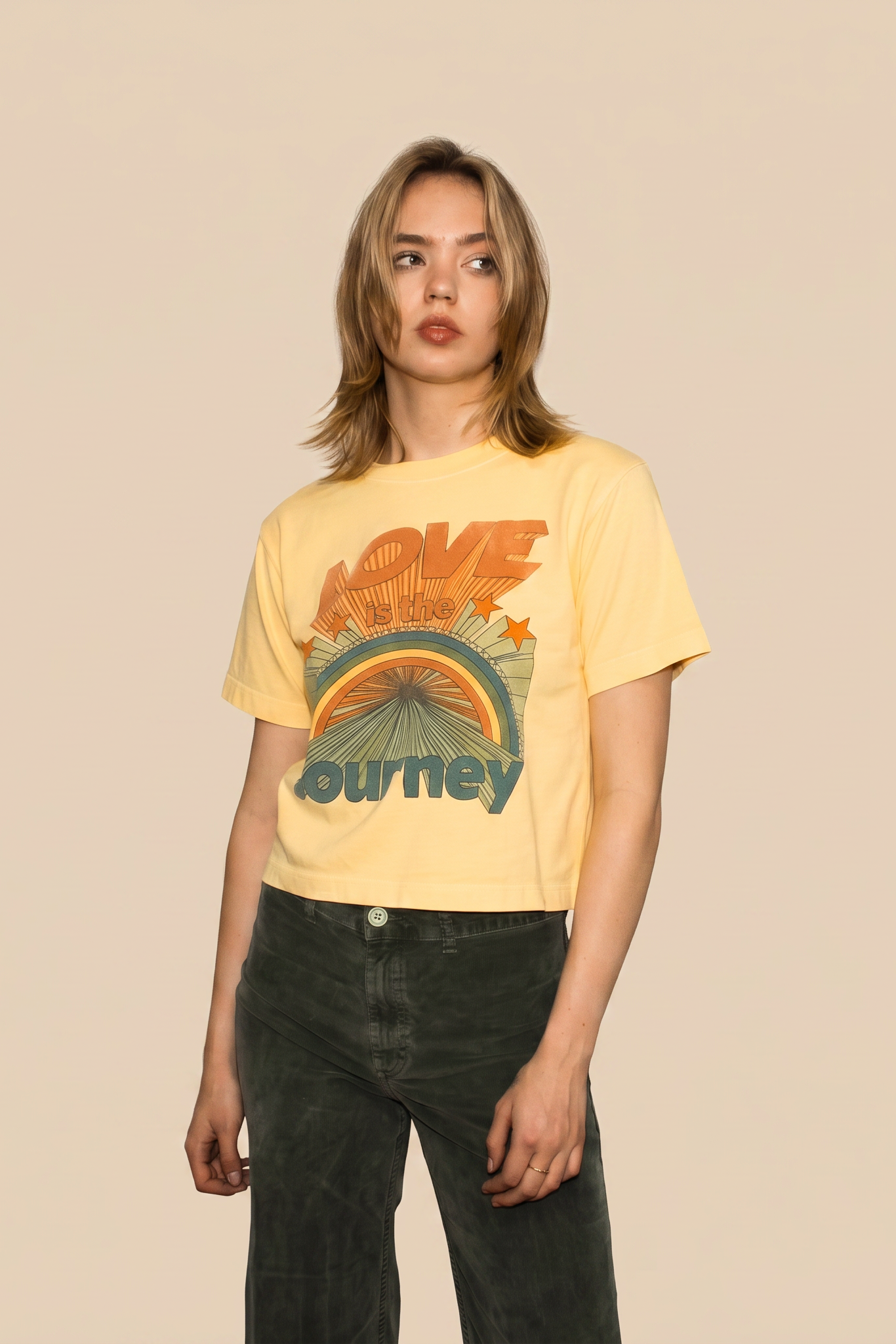 Love is the Jouney Cropped Tee