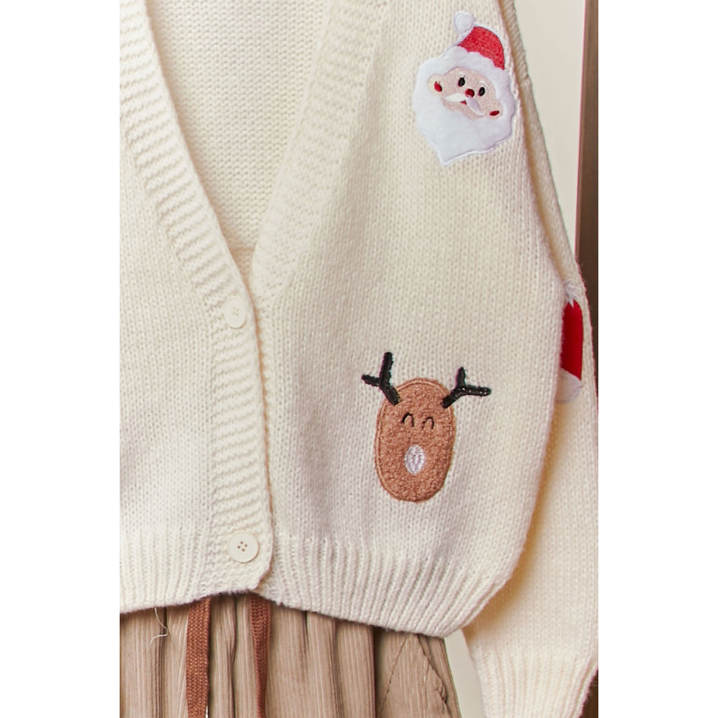 Christmas Patch Cardigan