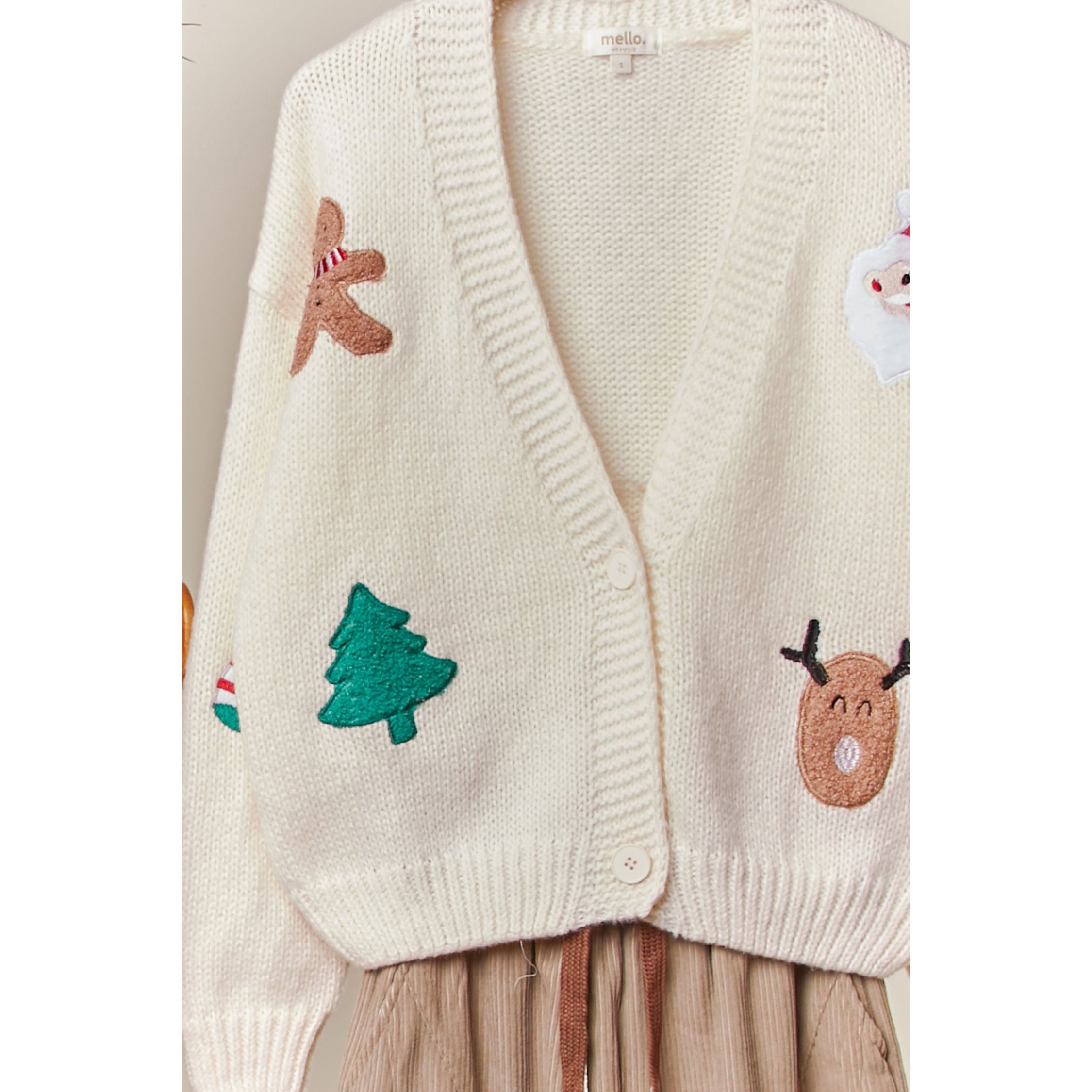 Christmas Patch Cardigan