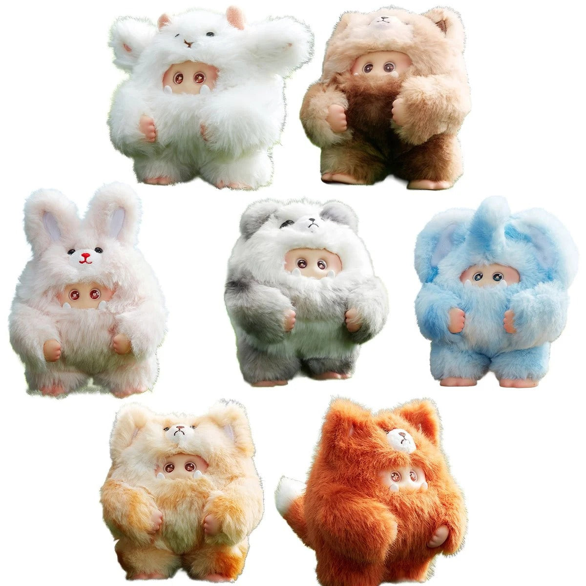 Giggle Monster Furry Forest Series Blind-Box Vinyl Plush – Blue Malibu