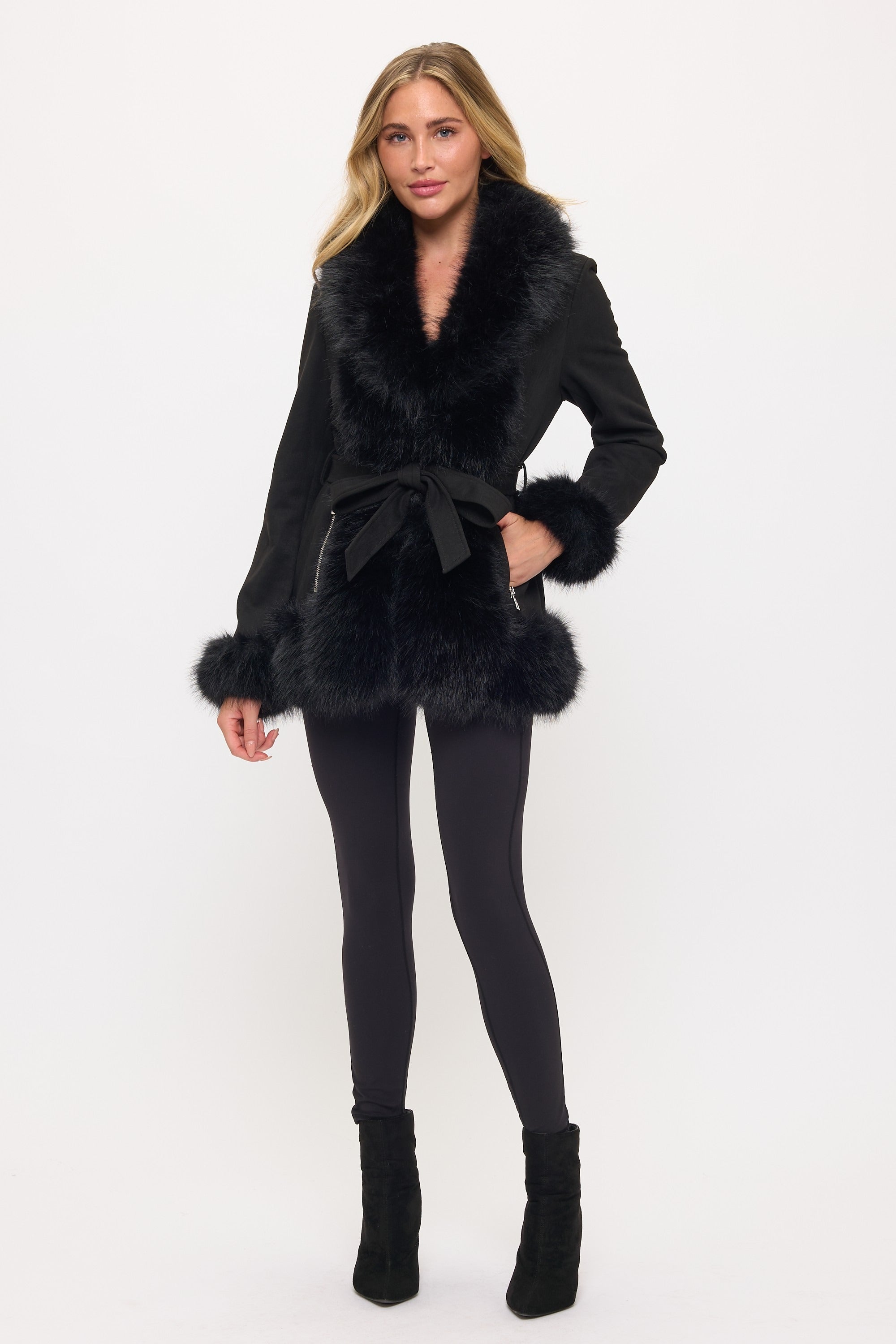 Dynasty Luxe Fur-trimmed Coat
