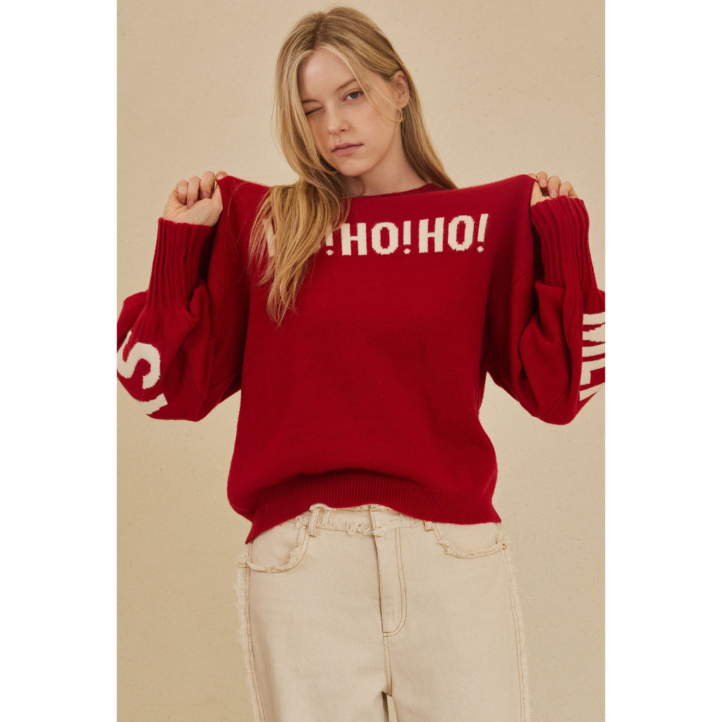 Christmas Sweater With Lettering