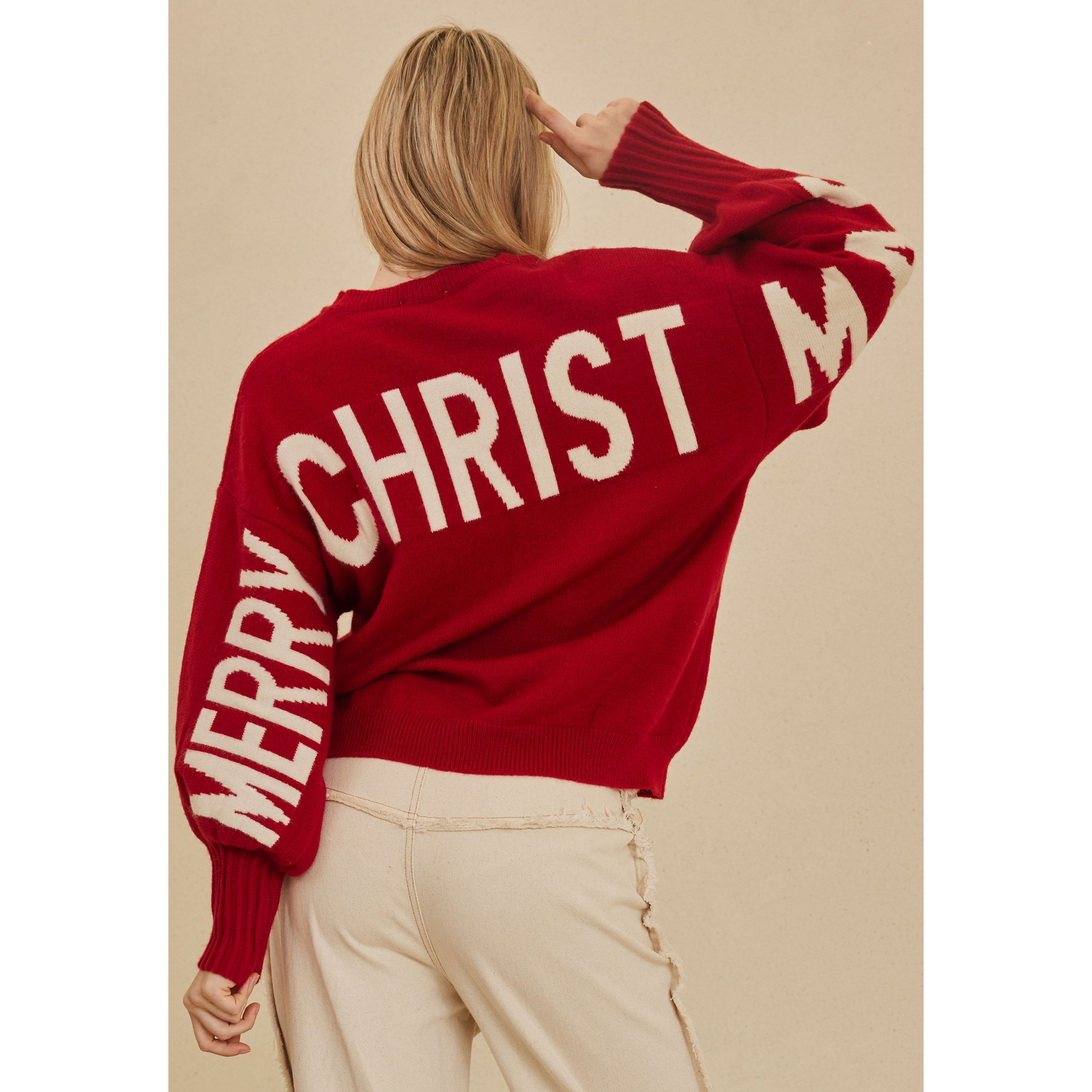 Christmas Sweater With Lettering