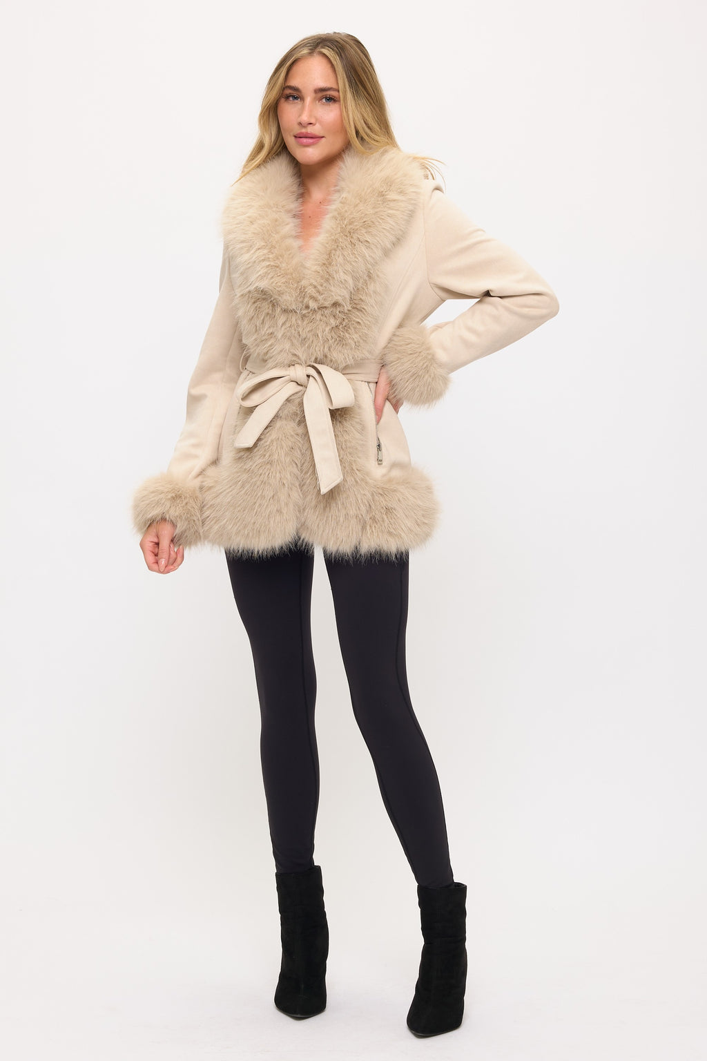 Dynasty Luxe Fur-trimmed Coat